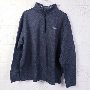 Columbia Great Hart Mountain III Half-Zip Pullover Gray Fleece Men's Size XXL
